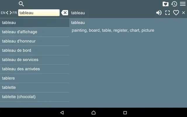 EN-FR Dictionary Free android App screenshot 0