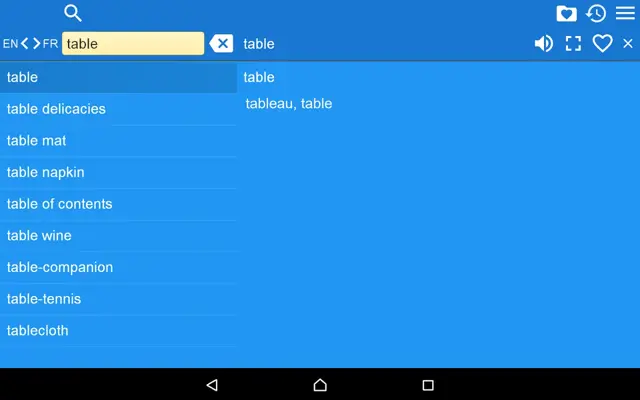 EN-FR Dictionary Free android App screenshot 2